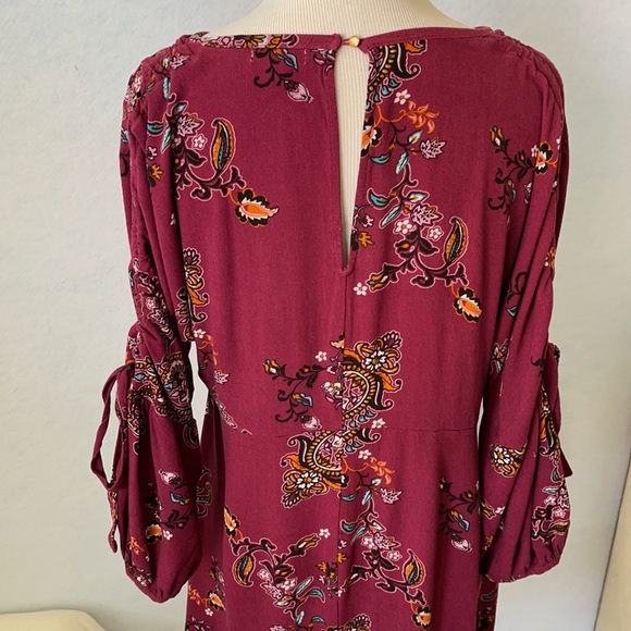 Charming Charlie Purple Paisley Above Knee Dress - Picture 7 of 12